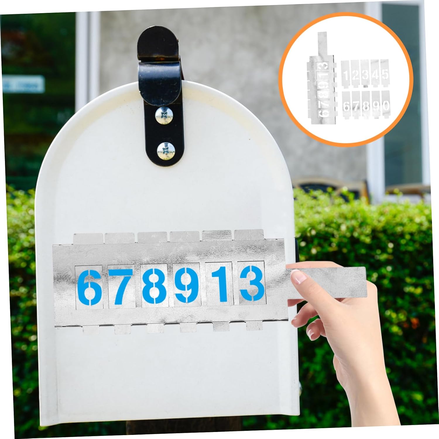 Hollow Out Number Stencil Set Reusable Iron Templates for Spray Painting Large Digital Painting Mold for Crafts Suitable for DIY Projects 10-Piece Set