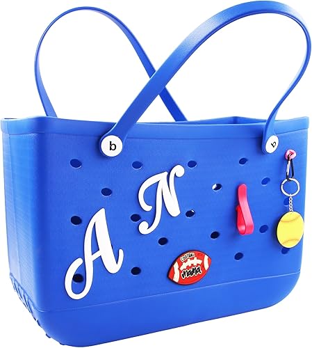 Miniatura 7 de Letter Charm for Bogg Bag and Simply Southern Tote - Large Decorative 3D Alphabet Lettering Inserts Accessories for Beach Bag - DIY Personalizing