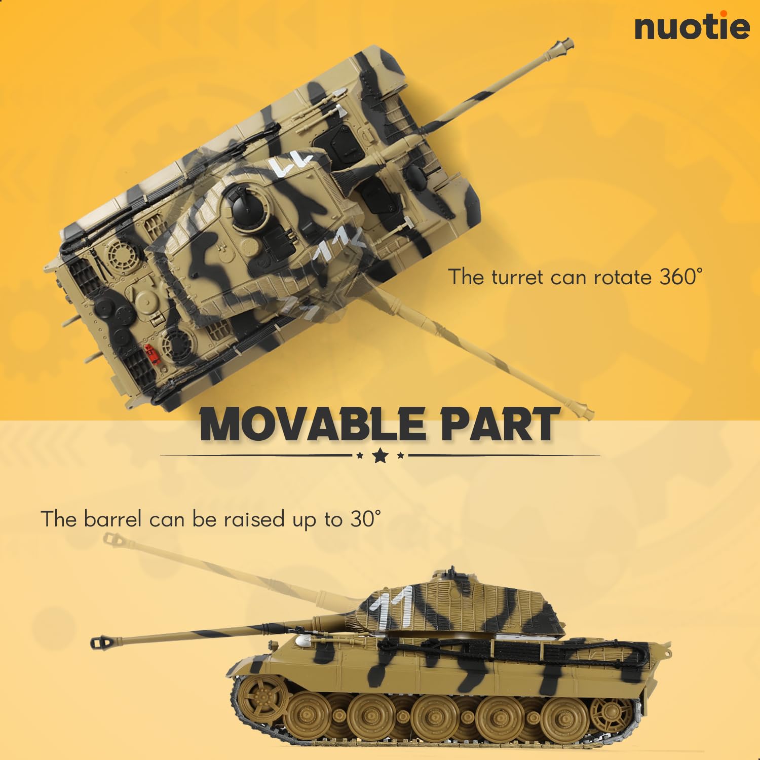 Amazon.co.jp: NUOTIE 1/32 ドイツ王タイガーII 重戦車モデル 第二次