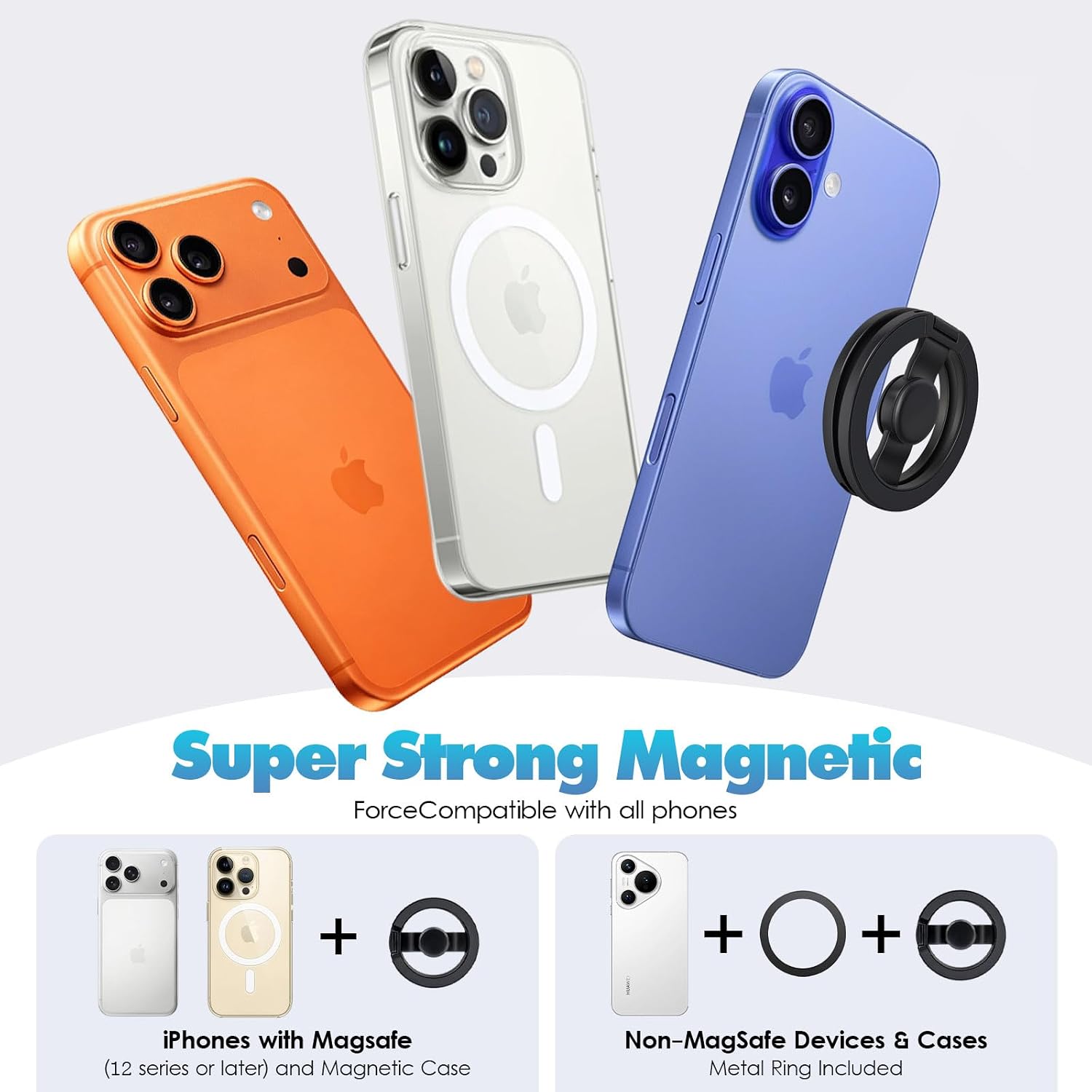Magnetic Phone Holder for Magsafe,Magnetic Phone Grip for iPhone 12-17