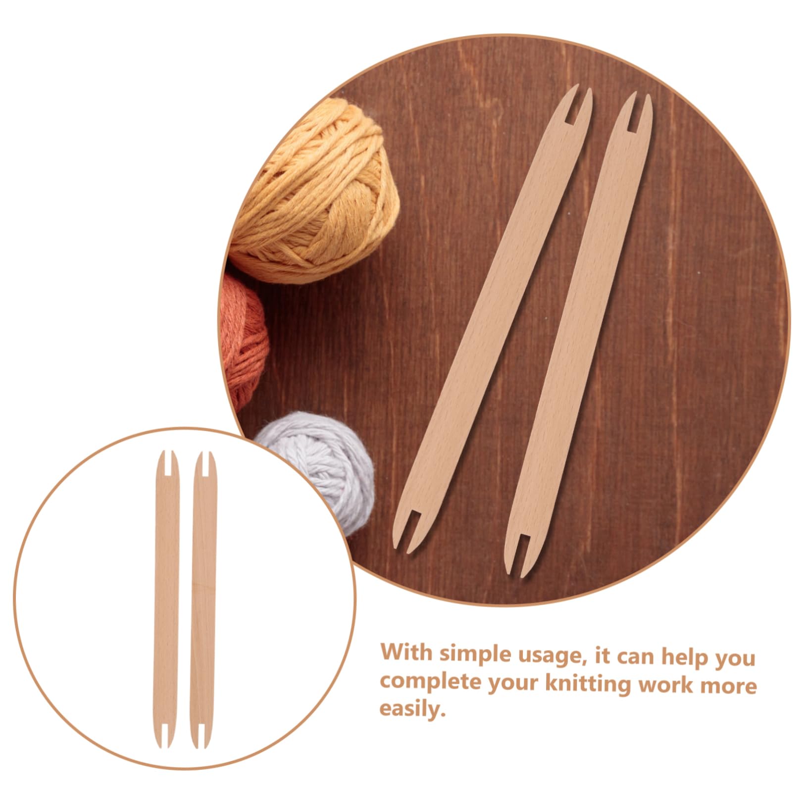 VILLCASE 4 Sätze Werkzeuge Zum Weben Von Wandteppichen Ständer Weben Handwerk Strickdecke Knüpf Und Webwerkzeuge Nähprodukte Häkelstich Gadget Kits Garnwickler 2 Stück * 4