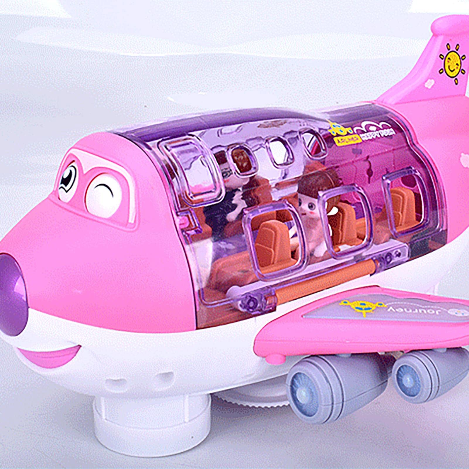 Amazon | 飛行機のおもちゃ、電動回転旅客機のおもちゃ、リアルな