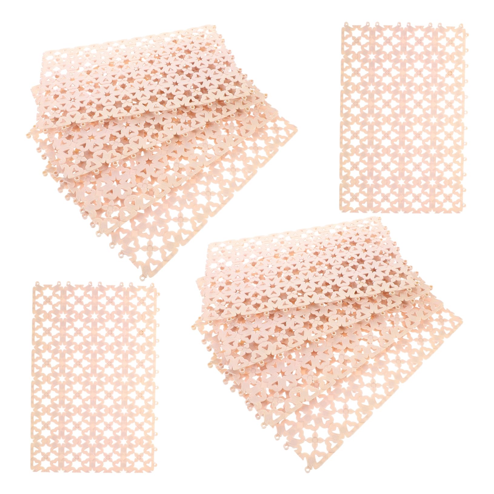Kisangel Kaninchenkäfig Bodenmatte aus PVC Tiertablett mit Kottrennung 10 Stück für Kaninchen und Hundekäfige Leicht zu Verlegen