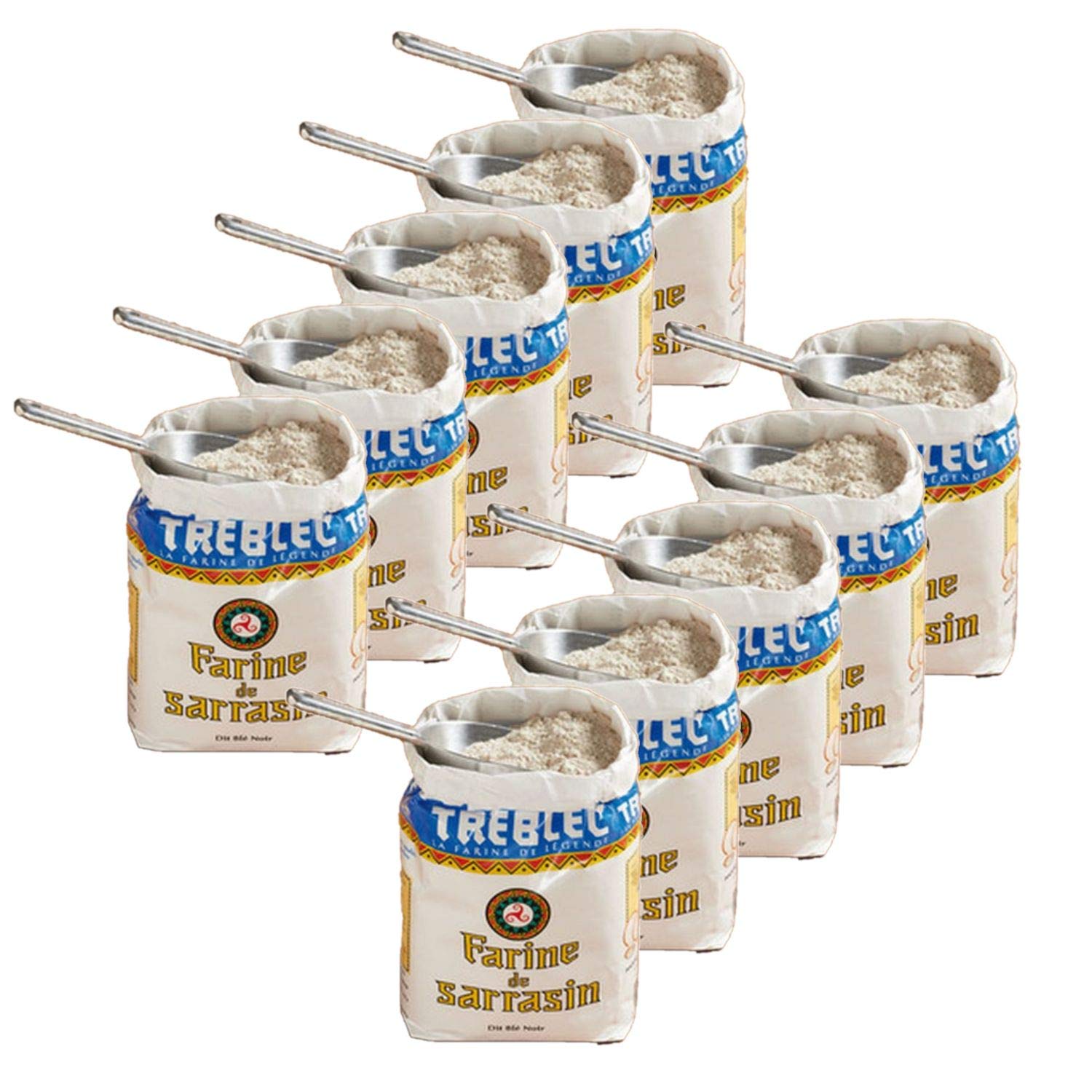 10 x harina de trigo negro TREBLEC 1 kg