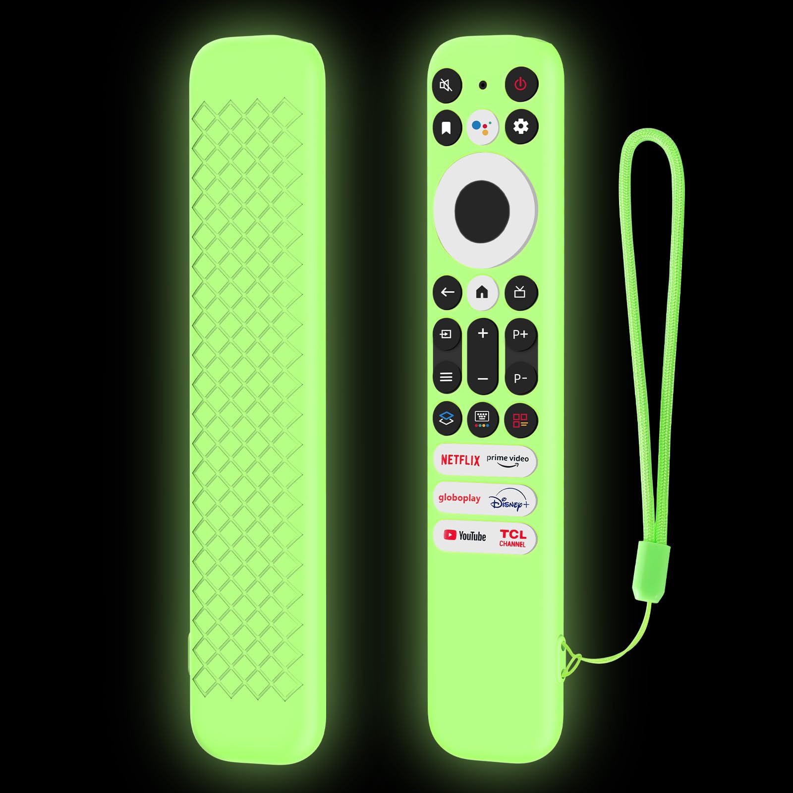LEFXMOPHY Glow Case for 2023 TCL RC813 FMB1 / RC902V FMR1 / RC923 Voice Remote Silicone Cover for TCL Q6 Q7 QM7 QM8 QM85 Q65 Q68 2024 Series TV Remote