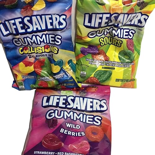 Miniatura 5 de LifeSavers Gomitas, colisiones, bayas silvestres y ácidas, 7 onzas, 3 bolsas
