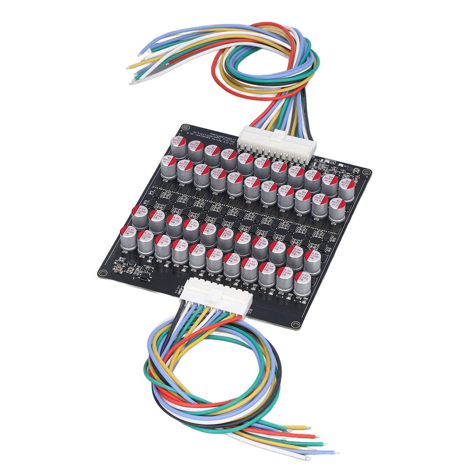 Battery Cell Balancer, 5mv Balance Accuracy Active Equalizer 5A PCB with Cable for 60‑300AH Batteries for LFP