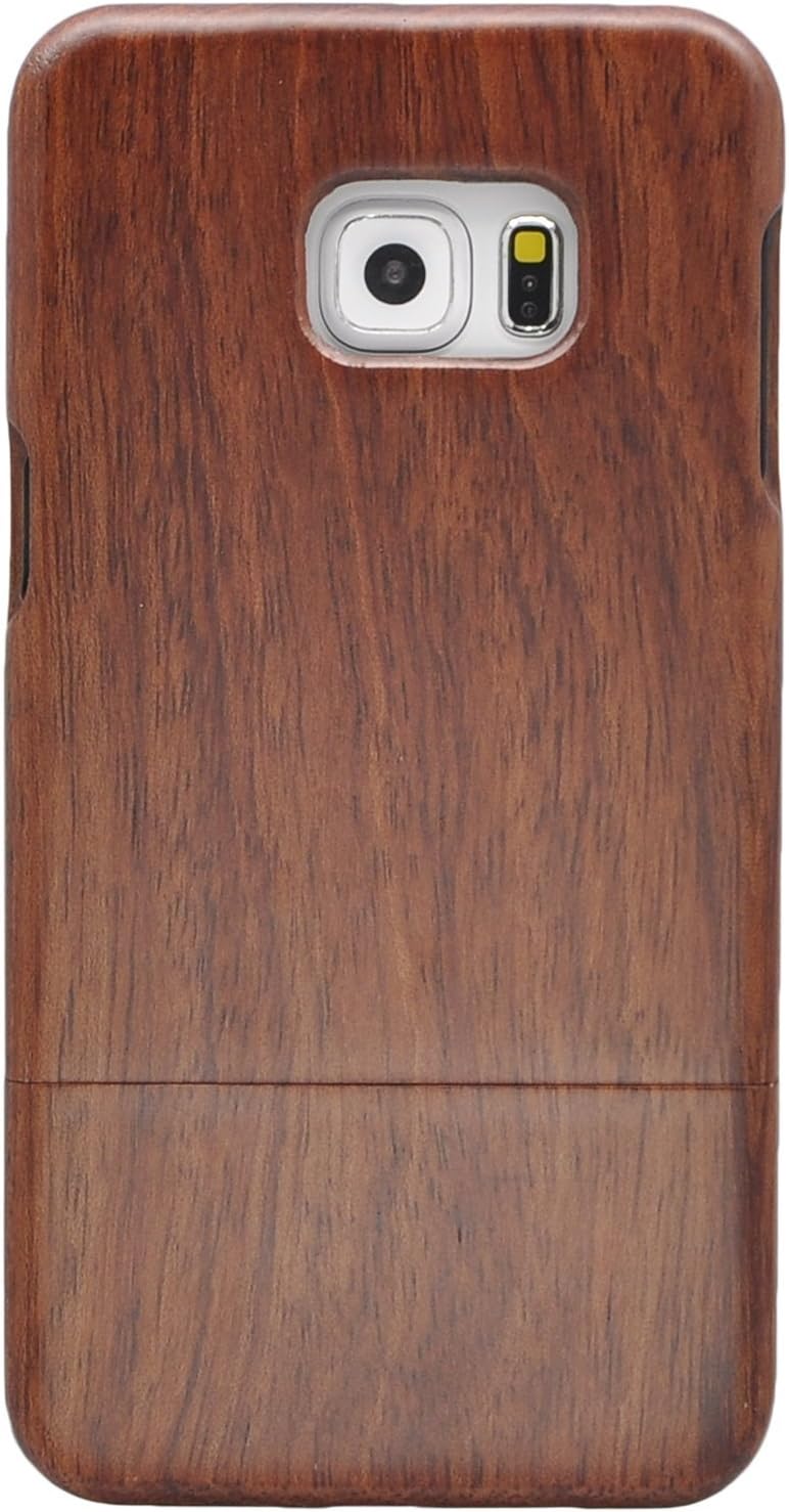 Galaxy S6 edge case,Samsung Galaxy S6 Edge Wooden Cases, HAIKE Unique Shockproof Handmade Wood Design Natural Genuine Wood Case for Samsung Galaxy S6 edge (wood)