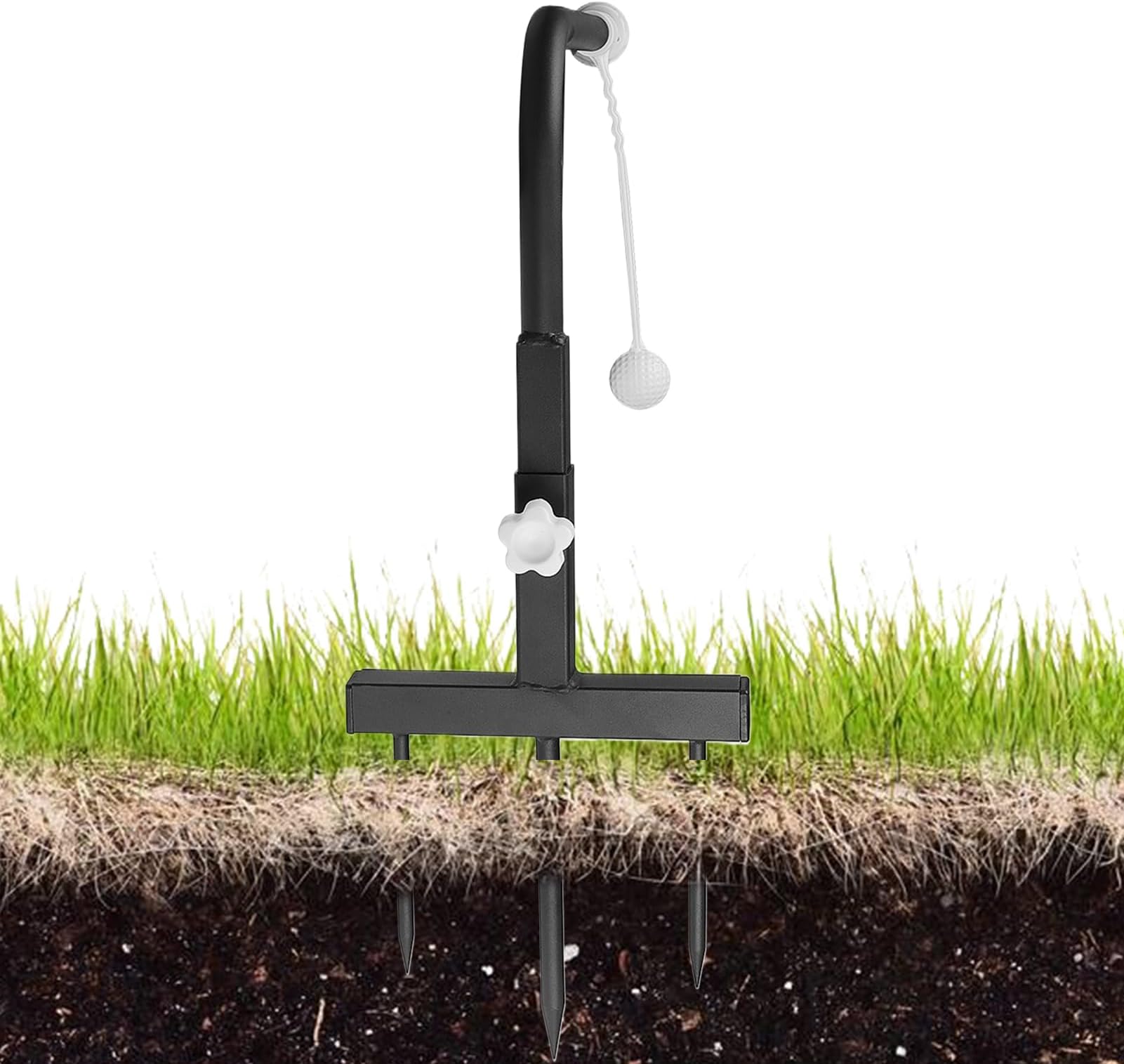 Golf Swing Trainer, Connector Height Adjustment, Golf Practice Swing & Hitting Training Aid, for Backyard Outdoor Sports Home Men Golfers Beginners Pros