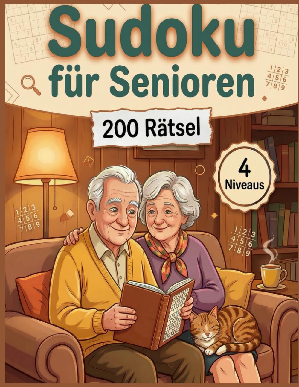 SUDOKU FOR SENIOREN: 200 Rätsel im Großdruck – Entspannendes Gehirntraining für ältere Menschen
