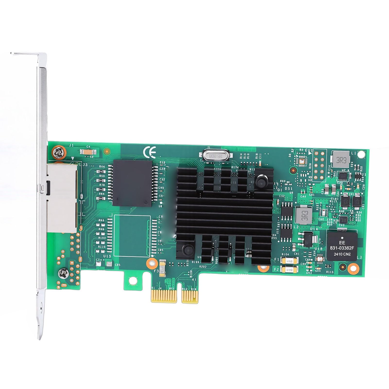 Dual Port Gigabit PCIe Network Card, PCI Express 2.1 x1 Adapter with 350AM4 Chip, for Server Desktop Industrial Applications