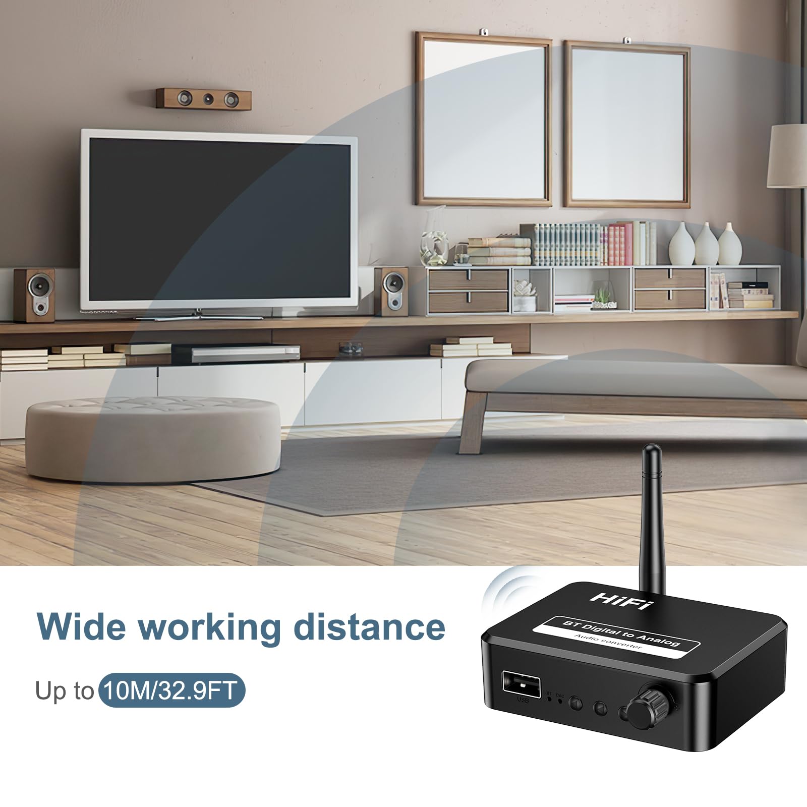 Adattatore audio Bluetooth 5.1, adattatore audio Bluetooth 3 in 1, supporta la trasmissione RCA e AUX, adatto per autoradio/vecchio impianto stereo, PC/TV