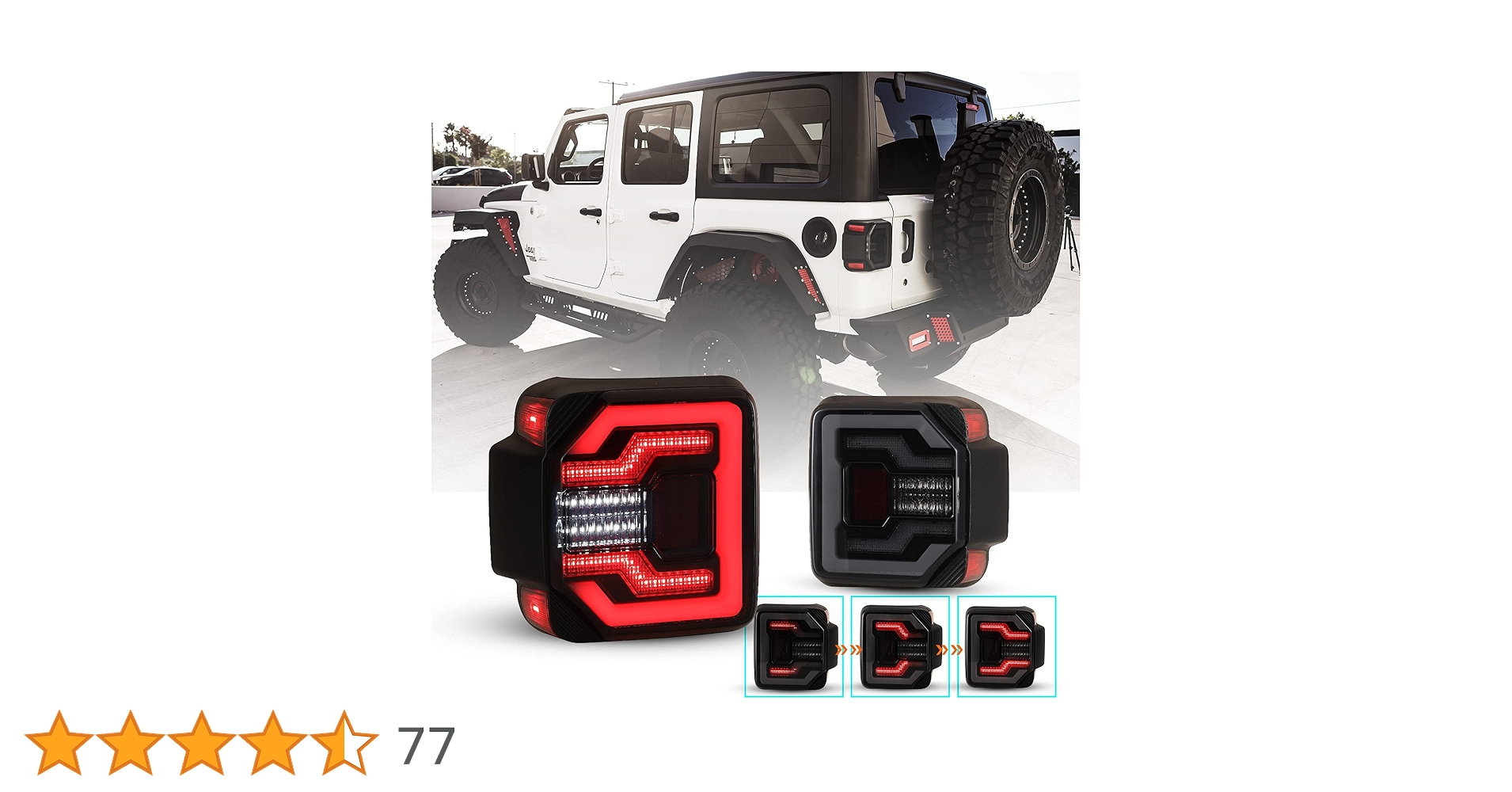 Amazon | WOLFSTORM LEDテールライト 2018 2019 2020 2021 2022