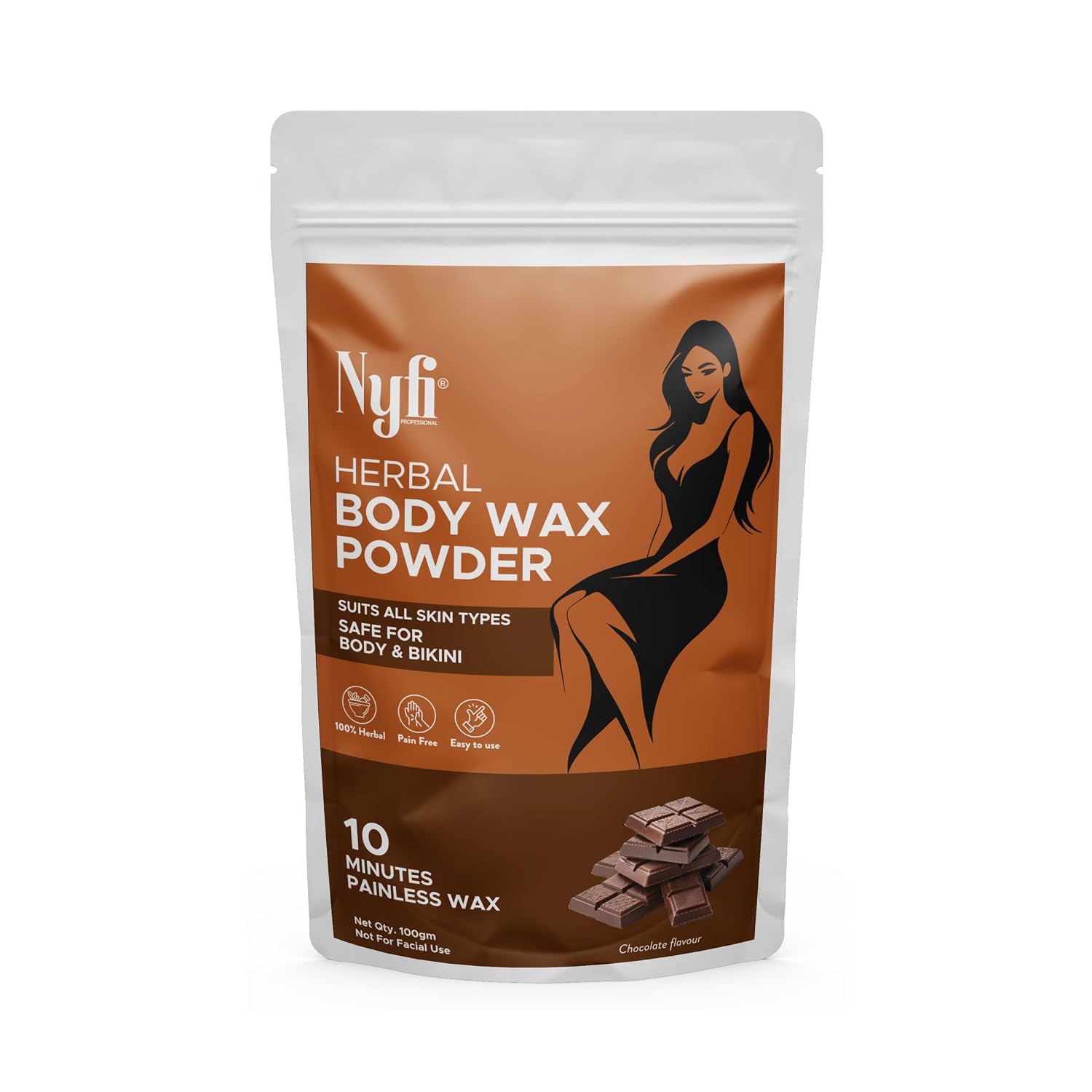 Nyfi Professional Herbal Body Wax Powder Chocolate Flavour | Pain Free Hair Removal Wax Powder for Women & Men | Safe for ... - Review, Price and Buying Guide
