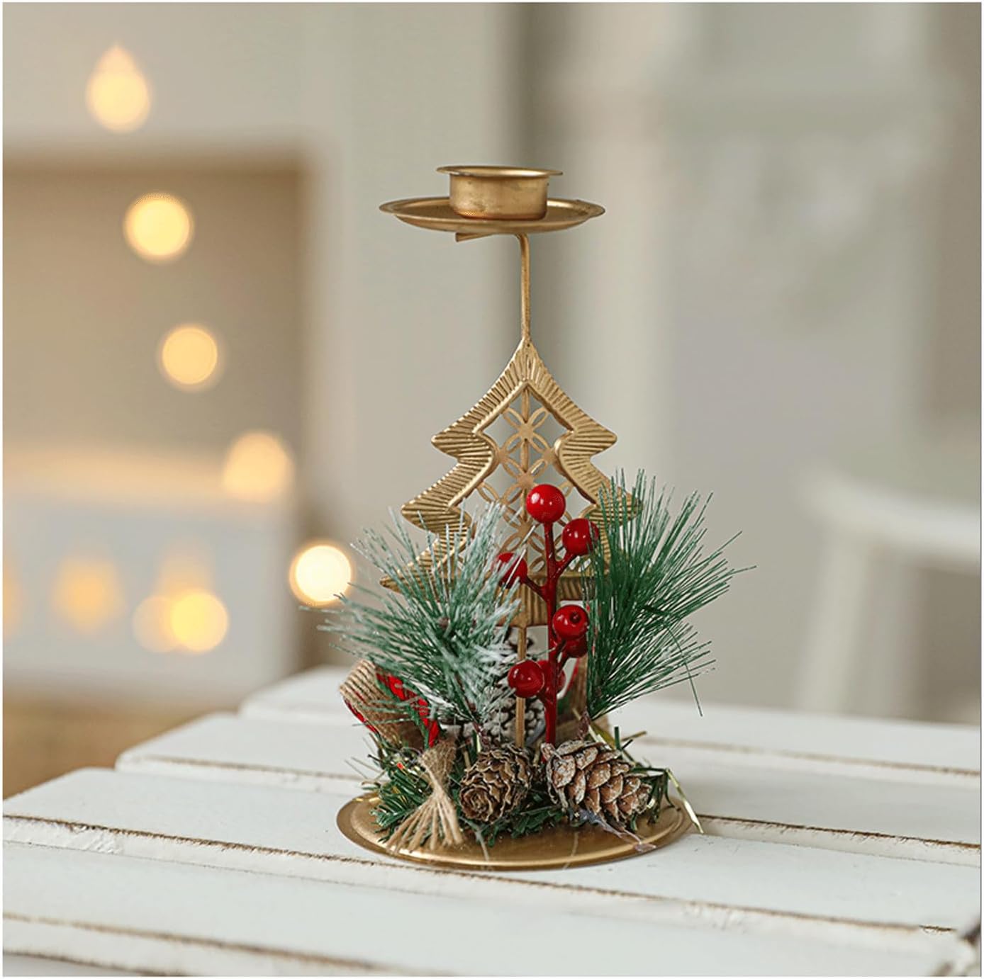 2点セット】 サンプル限定品天然木の大きなキャンドルスタンド