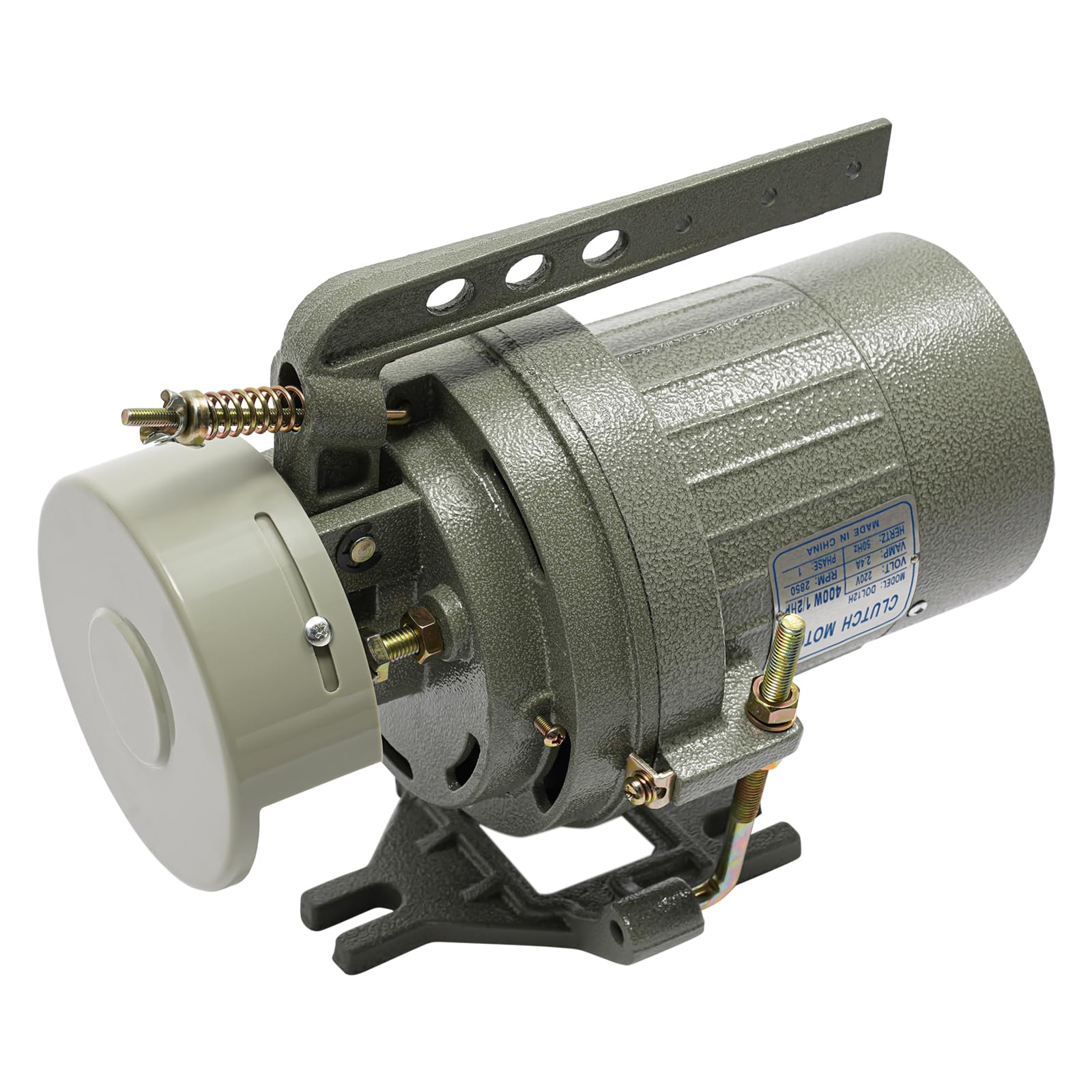 Motor de máquina de coser eléctrica, 400 W, 2850 rpm, motor de máquina de coser, ahorro de energía, ajustable, silencioso, sin escobillas, motor de embrague eléctrico para hogares industriales (220 V