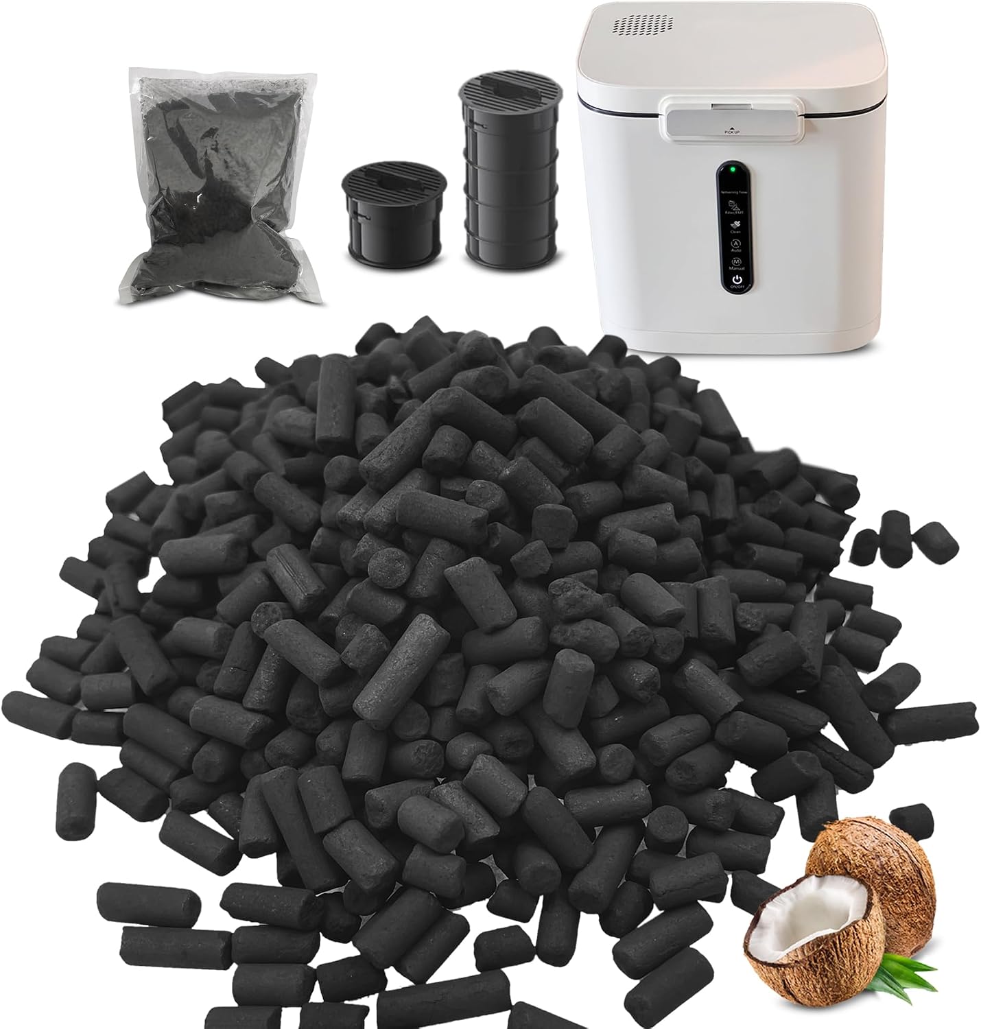 Odor Absorbing Carbon Refills for Fylecen Kitchen Smart Compost Bin
