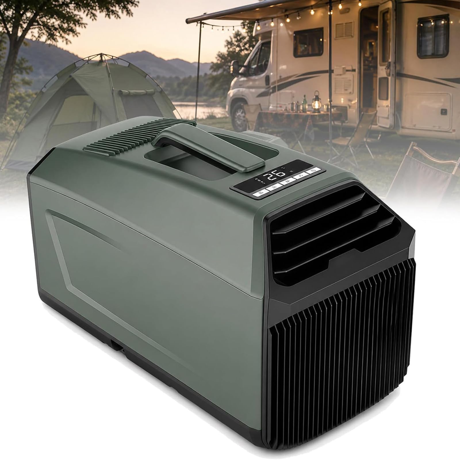 WIANQIAN Small Portable Air Conditioner with WiFi and Remote 4000BTU-Green