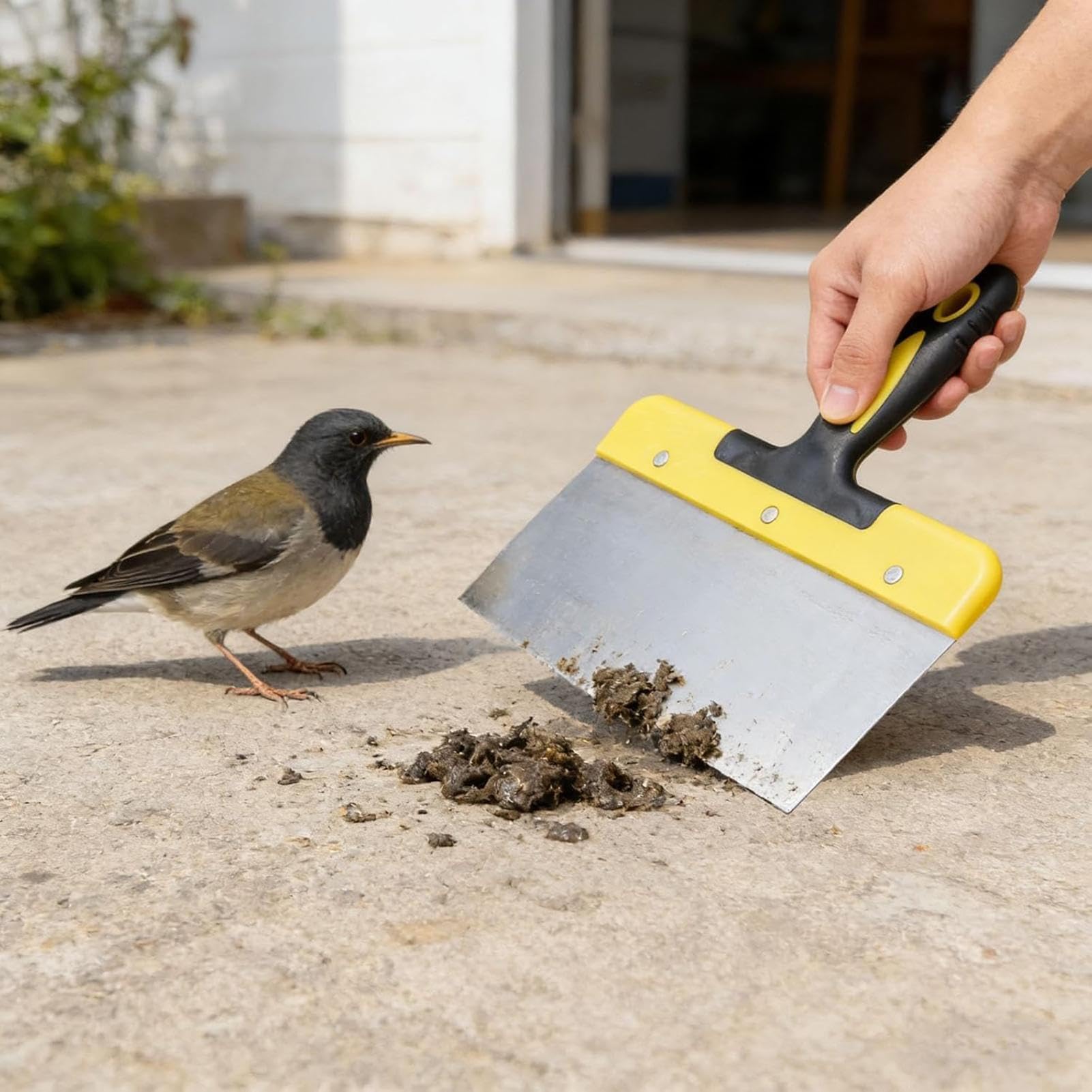 Raspador de Excrementos para Gallinero | Eliminación de excrementos de aves - Raspador limpiador para jaula de palomas - Para Adultos Cuidadores y Amantes de Aves Percha Hogar Oficina Jardín Terraza P