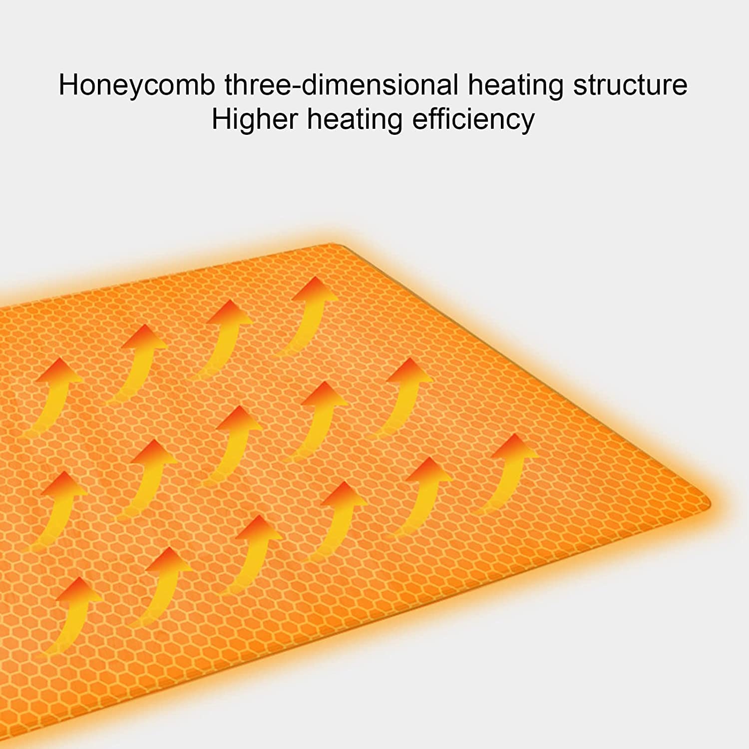 Tappetino scaldapiedi elettrico riscaldato 80x200 cm, tappetino da yoga con temperatura regolabile, coperta riscaldante per dita dei piedi a riscaldamento rapido per casa e ufficio, comfort accog