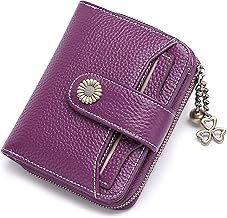 SENDEFN Purses for Women Genuine Leather Small Bifold Compact Womens Wallet with RFID Protection