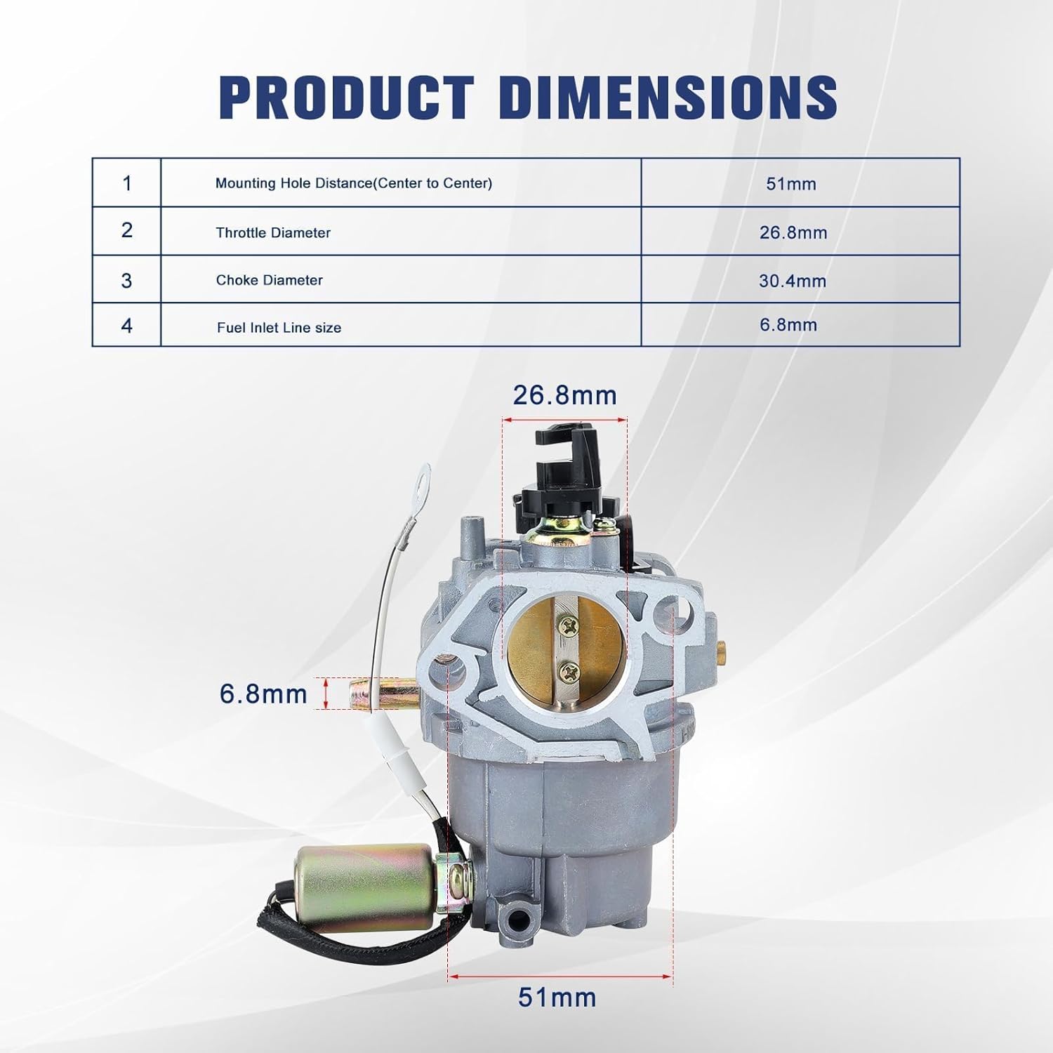 Powtol 951-05149 Carburetor Compatible with LT4200 Craftsman T1000 T1200 R1000 Cub C-adet CC30 CC760ES MTD 4P90F 4P90HUA 4P90HUB 4P90HUC 4P90JUF 420CC Engine Parts