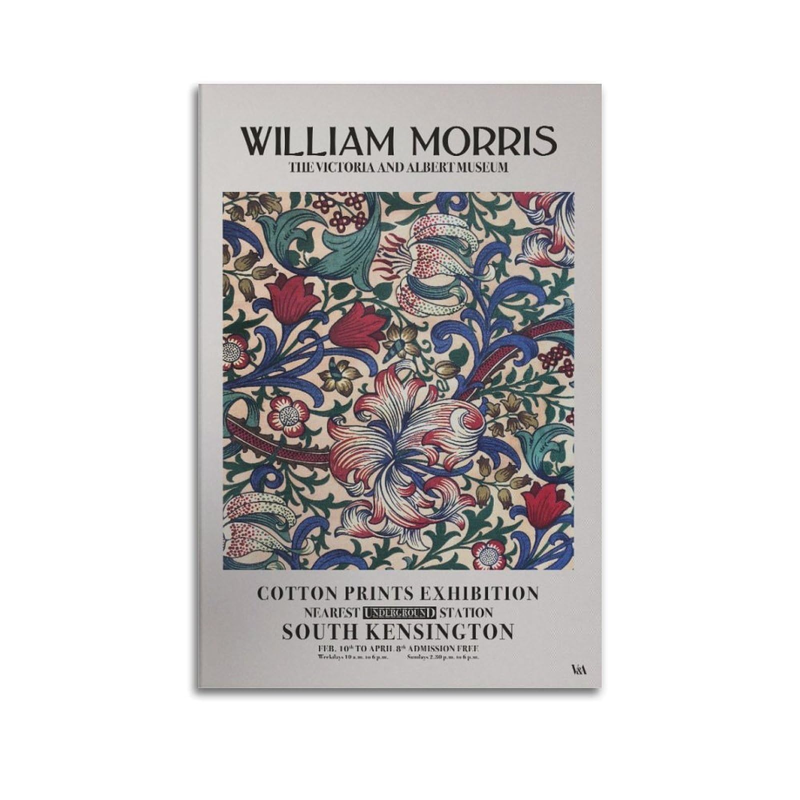 xiaoxiaoshen William Morris Botanical Nouveau 1 Canvas Poster Wall Art Prints Room Aesthetic Murals Bedroom And Living Decorations 24x36inch(60x90cm)