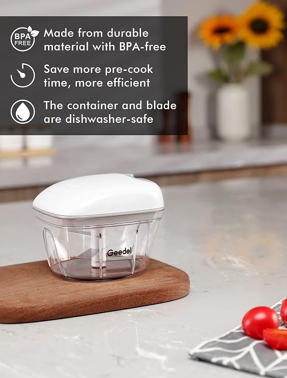 Cheese Grater and Manual Food Chopper Bundle