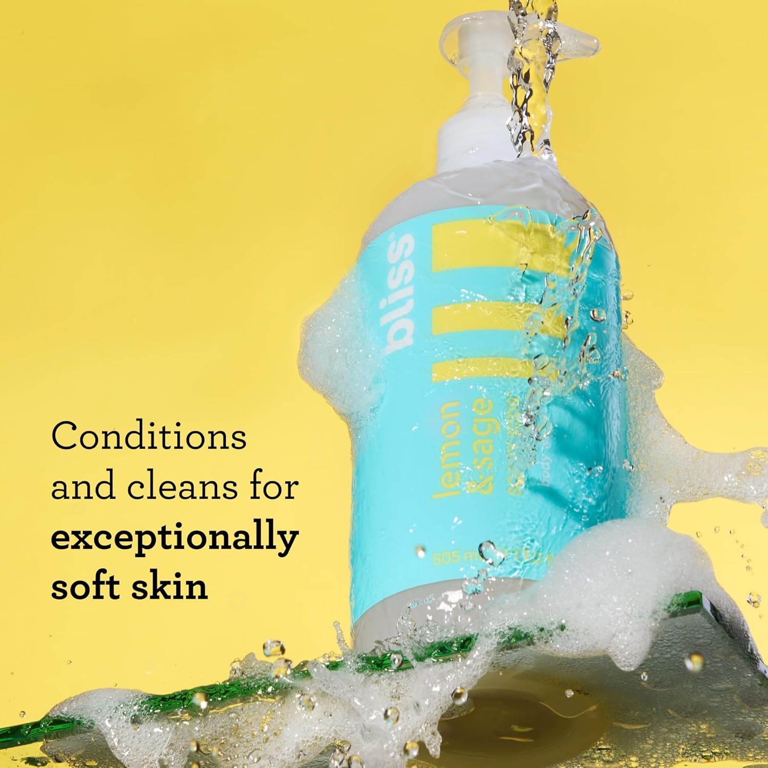Bliss Soapy Suds & Fab Foaming 2-in-1 Cleanser - Hydrating & Cleansing Daily Use Skincare - Clean, Vegan, Cruelty-Free Body & Face Wash - Image 3