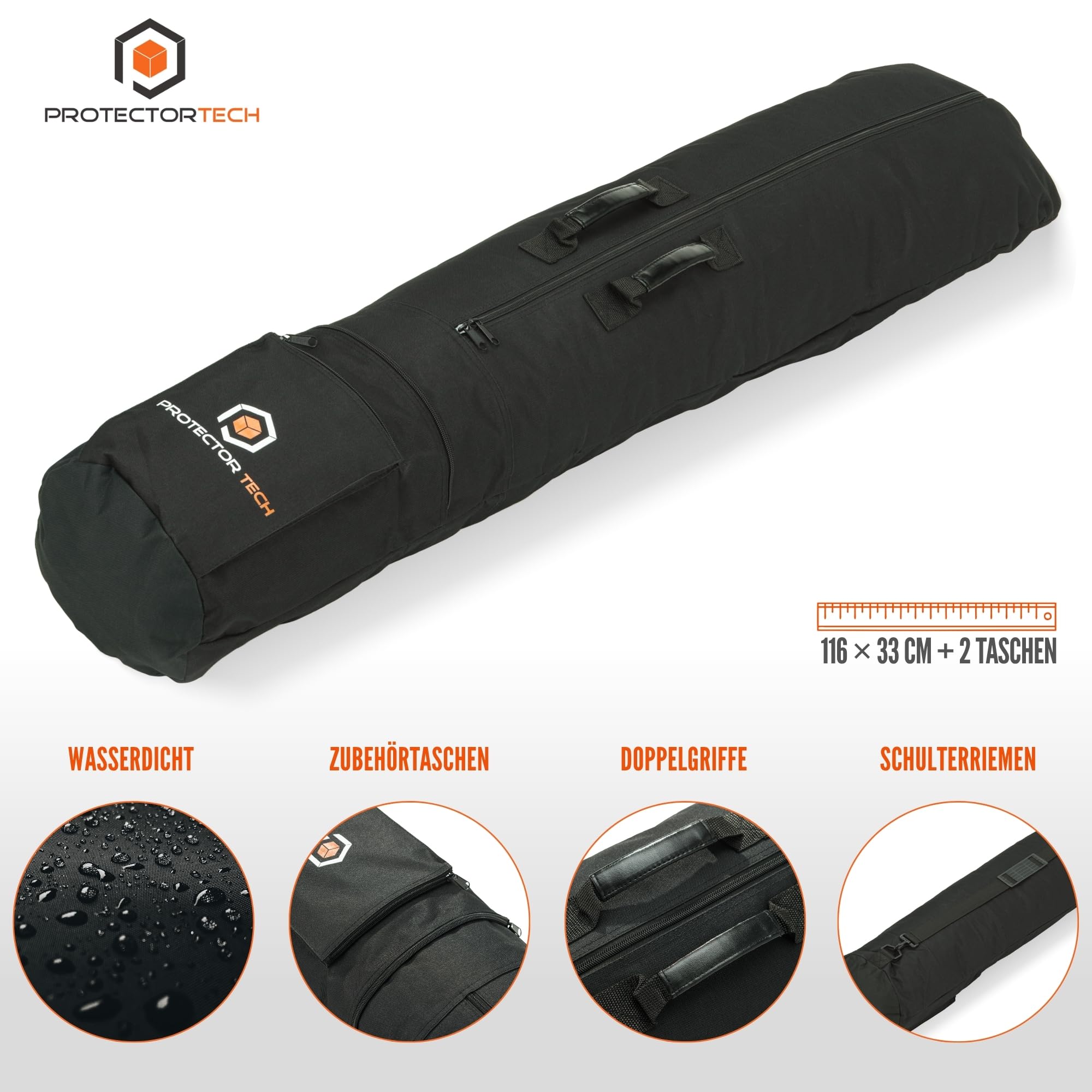 HD Schutztasche Tasche Verkehr für Metalldetektor oder Mikrofon/Lautsprecher Stehen - XL: 116 cm lang