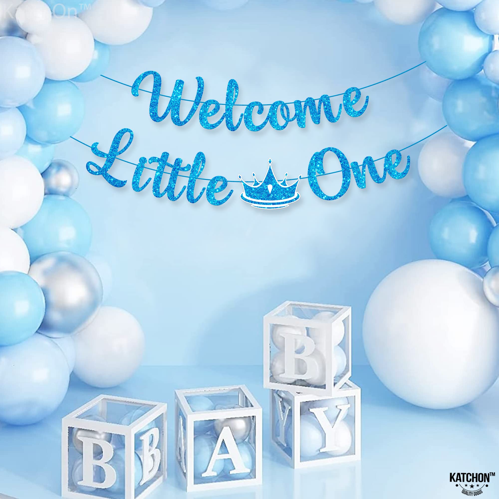 Amscan Signalbanner 'Welcome Little One' – Personalisierbar, 165x50 Cm, Für Jungens