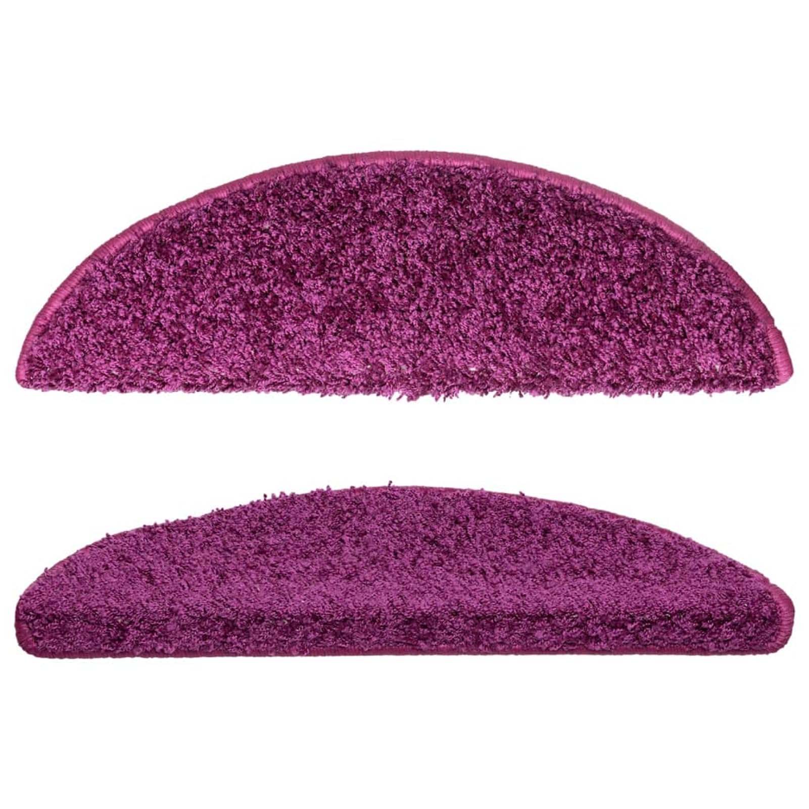 Tidyard Tapis d'escalier 10 pcs 56x17x3 cm Violet, Tapis Escalier Tapis de Sécurité pour Sol Protection, Aînés et Animaux