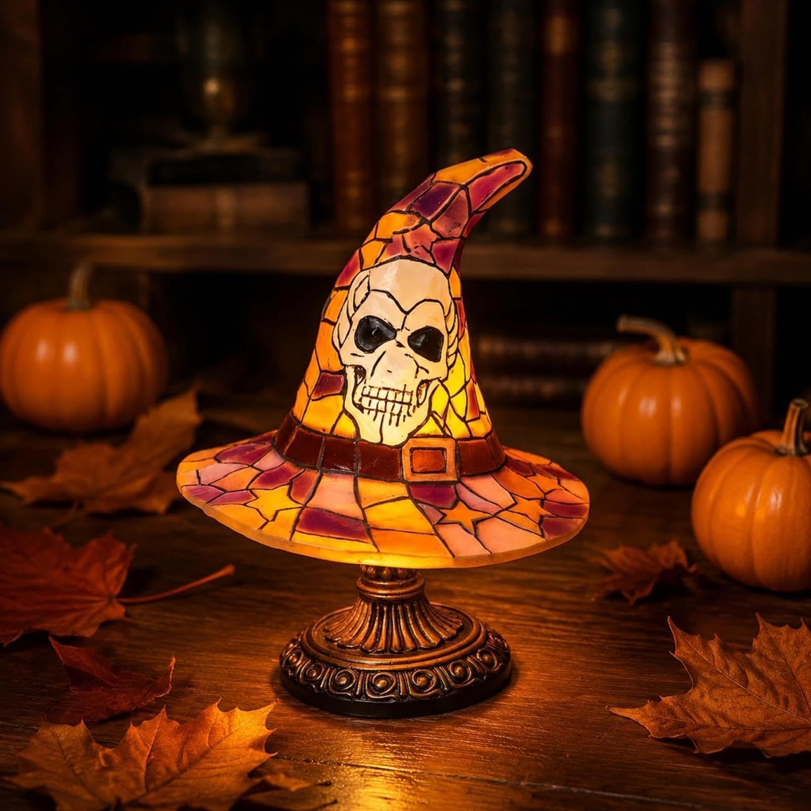Lampada di Halloween - Spooky USB Plug-in Scrivania Comodino Luce | Lampada da scrivania per casa, vacanze, libreria, corridoio, comodino, camera da letto, ufficio, mensola