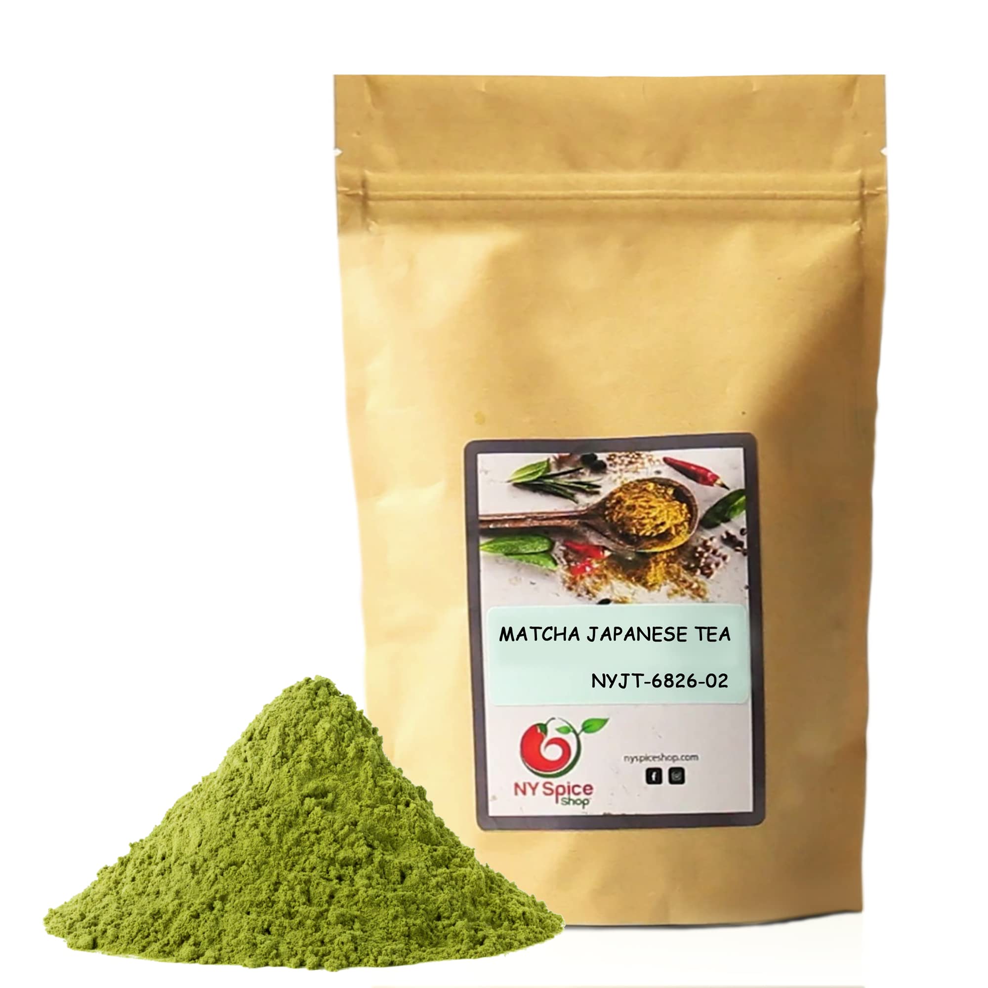 NY SPICE SHOP Matcha Japanese Tea - Matcha Herbal Powder - Milled Green Teas Leaves Blend 8 Ounces