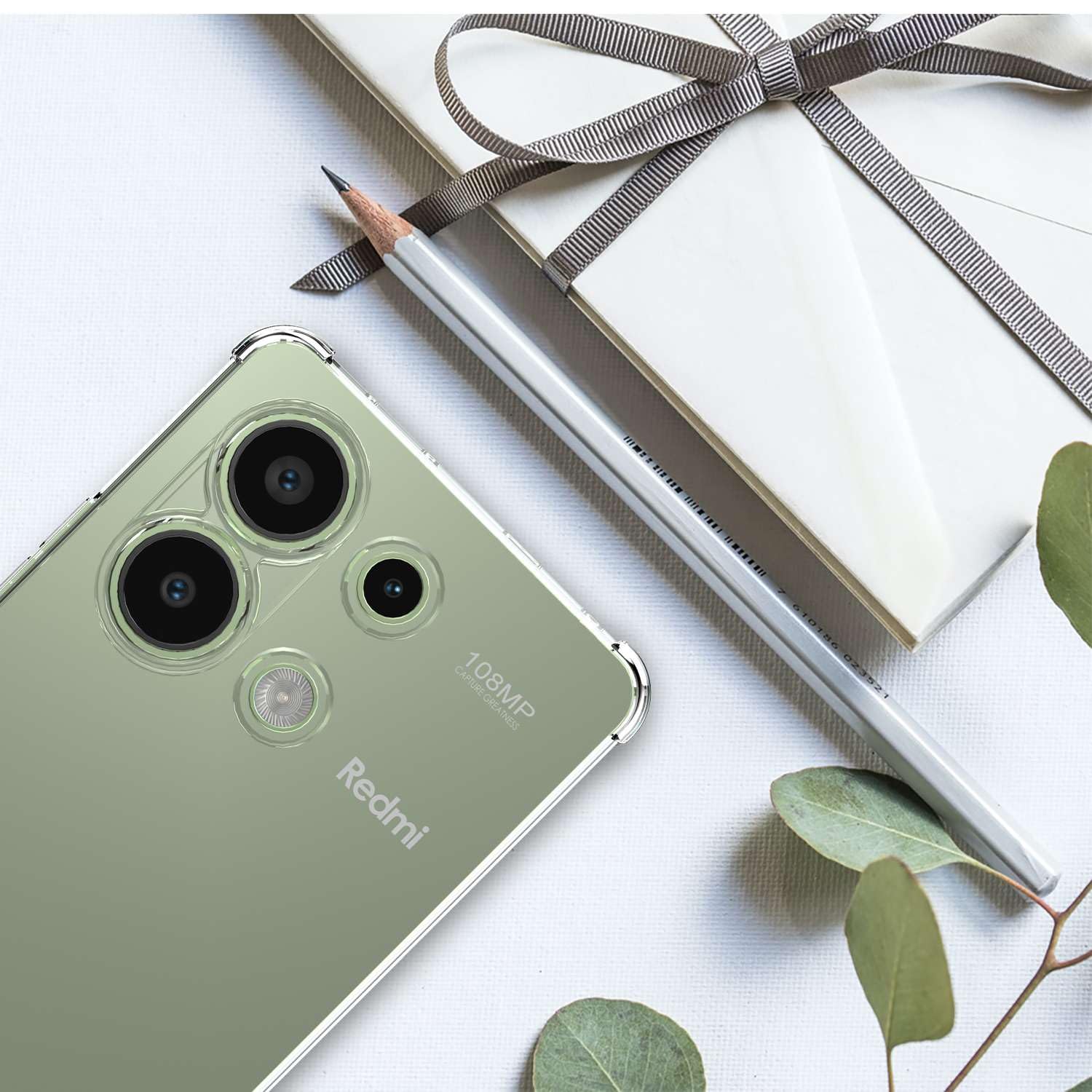 EbestStar Hülle Für Xiaomi Redmi Note 13 4G – Transparente TPU Schutzhülle Mit Verstärkten Rändern