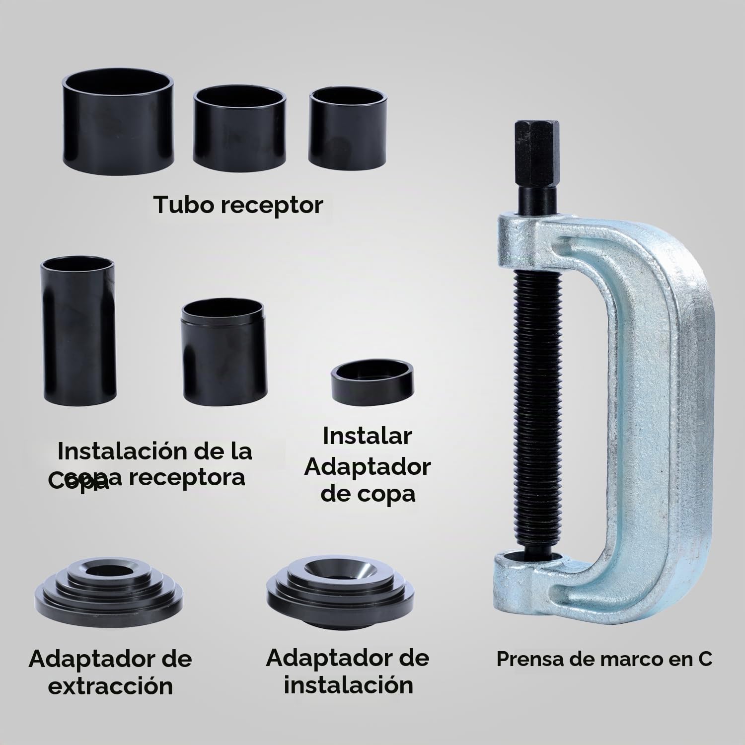 AIM Tools 4 en 1 Extractor de Rótula Kit Articulación de Rótula Herramienta de Servicio 2WD/4WD Instalador de Removedor de Reparación de Automóviles
