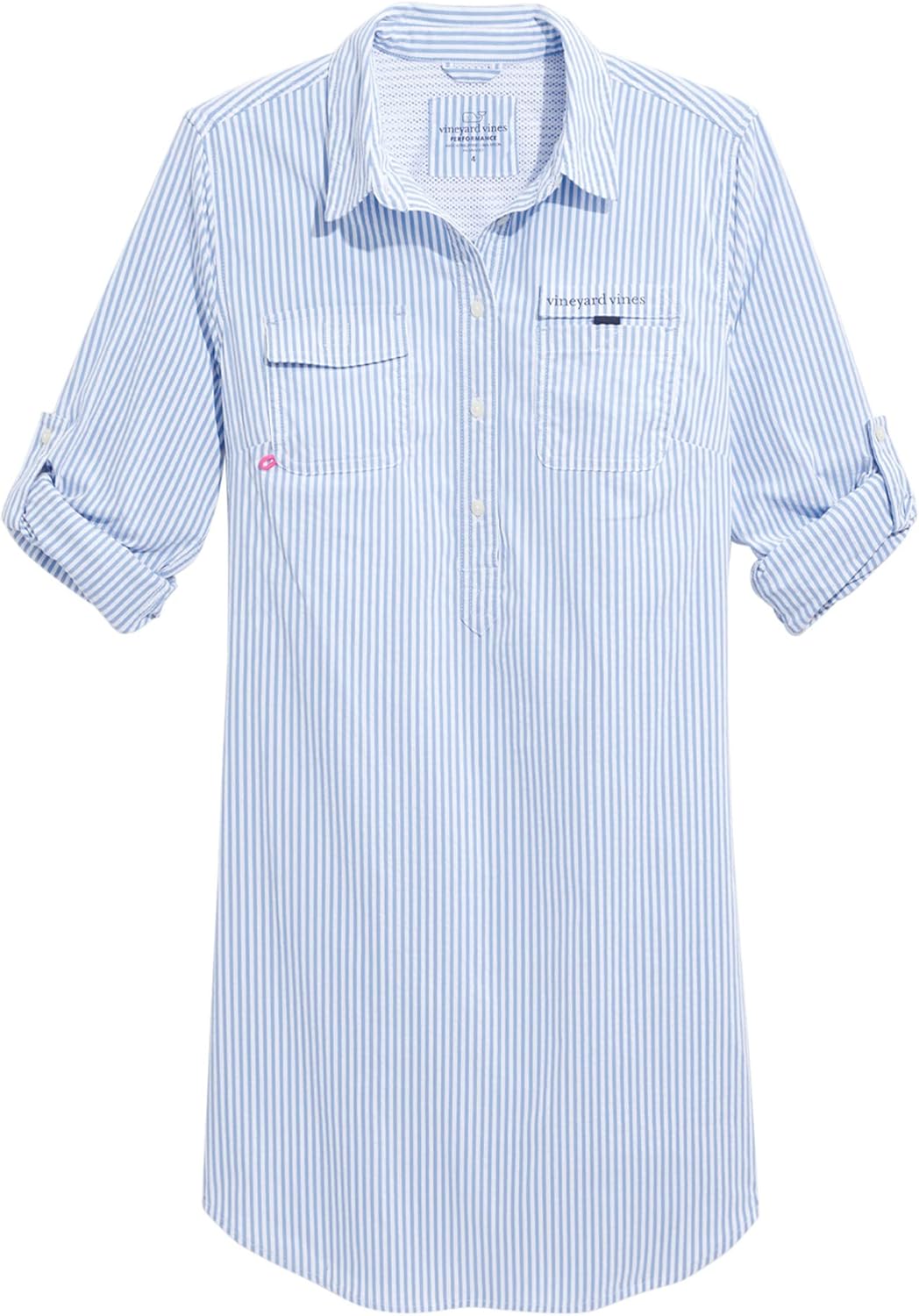vineyard vines Women's Seersucker Harbor Shirt Cover-up