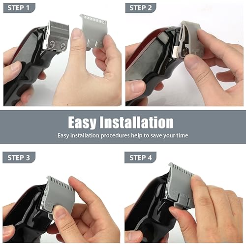 Miniatura 4 de Protector de repuesto para Wahl Clipper Guards Set de cortapelos y recortadora, peine guía de cortapelos #3137-101 - Gris #1/2-1/16" (1.5mm)