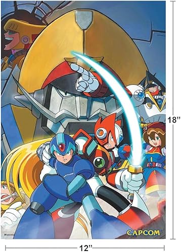 Miniatura 5 de Mega Man X Sword Video Game Video Gamer Classic Retro Vintage 90s Gaming MegaMan Capcom Legacy Collection Megaman 11 Mega Man X Dr Wily Cool Póster