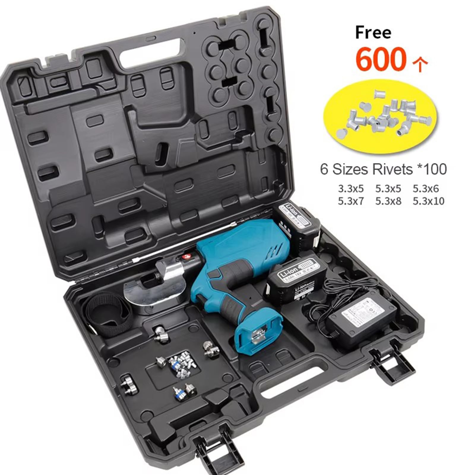 EU Máquina Remachadora De Cuerpo De Aluminio Pistola Remachadora Presión Ajustable Pistola Remachadora Autoperforante
