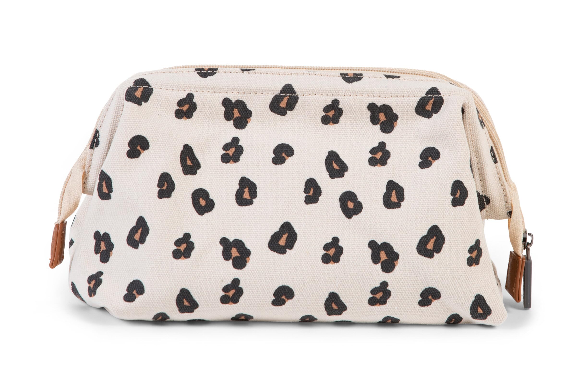 CHILDHOME Astuccio da toilette per neonato/bambino idrorepellente chiusura lampo leopardo