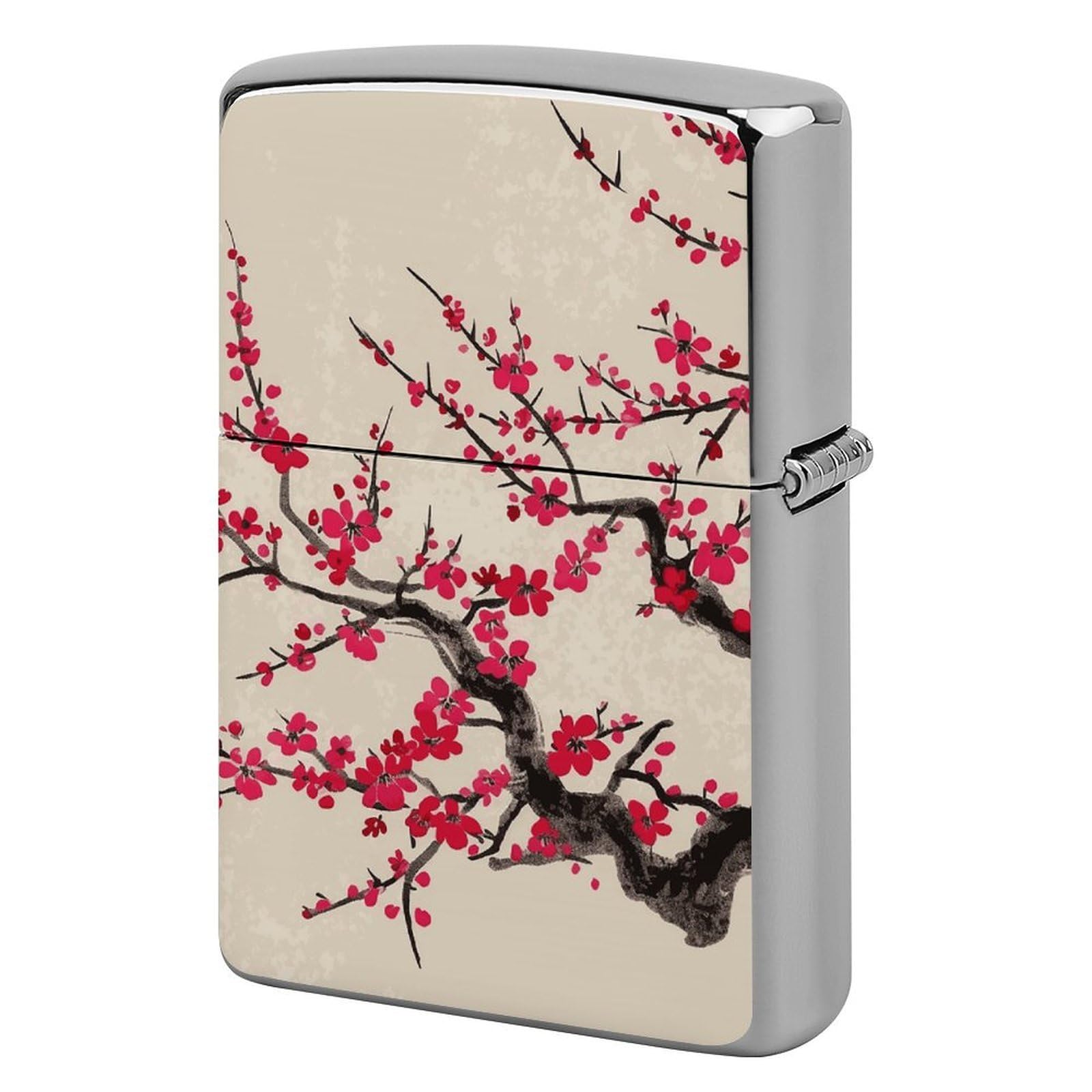 Japanese Floral Cherry Blossom Lighter Case for Men, Personalized Lighter Cover for Valentine's Day Gifts, Flip-Top Lighters Shell for Outdoor, Portable Lighters Protective Sleeve