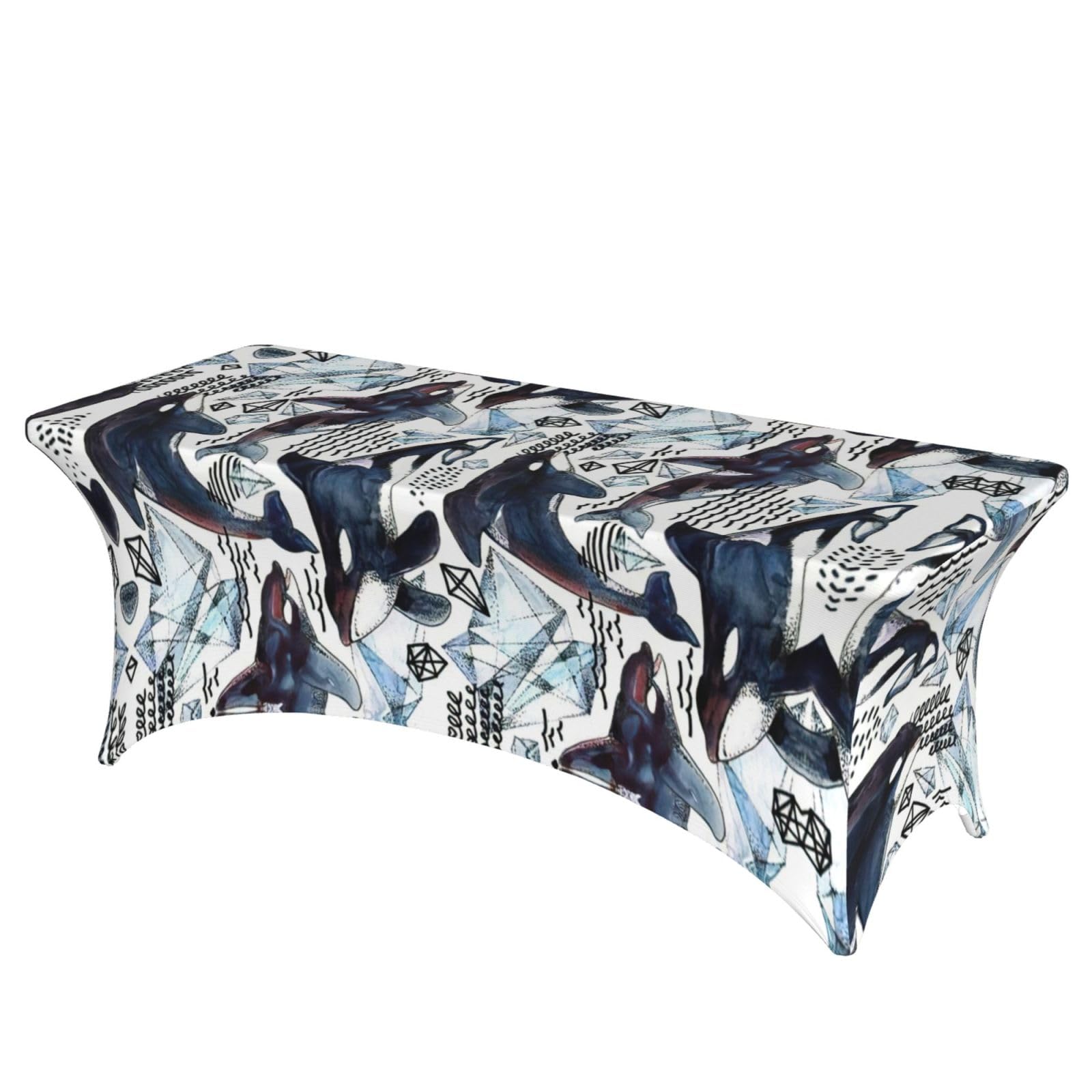 Housses de table rectangulaires 1,8m motif orque pour fête et anniversaire