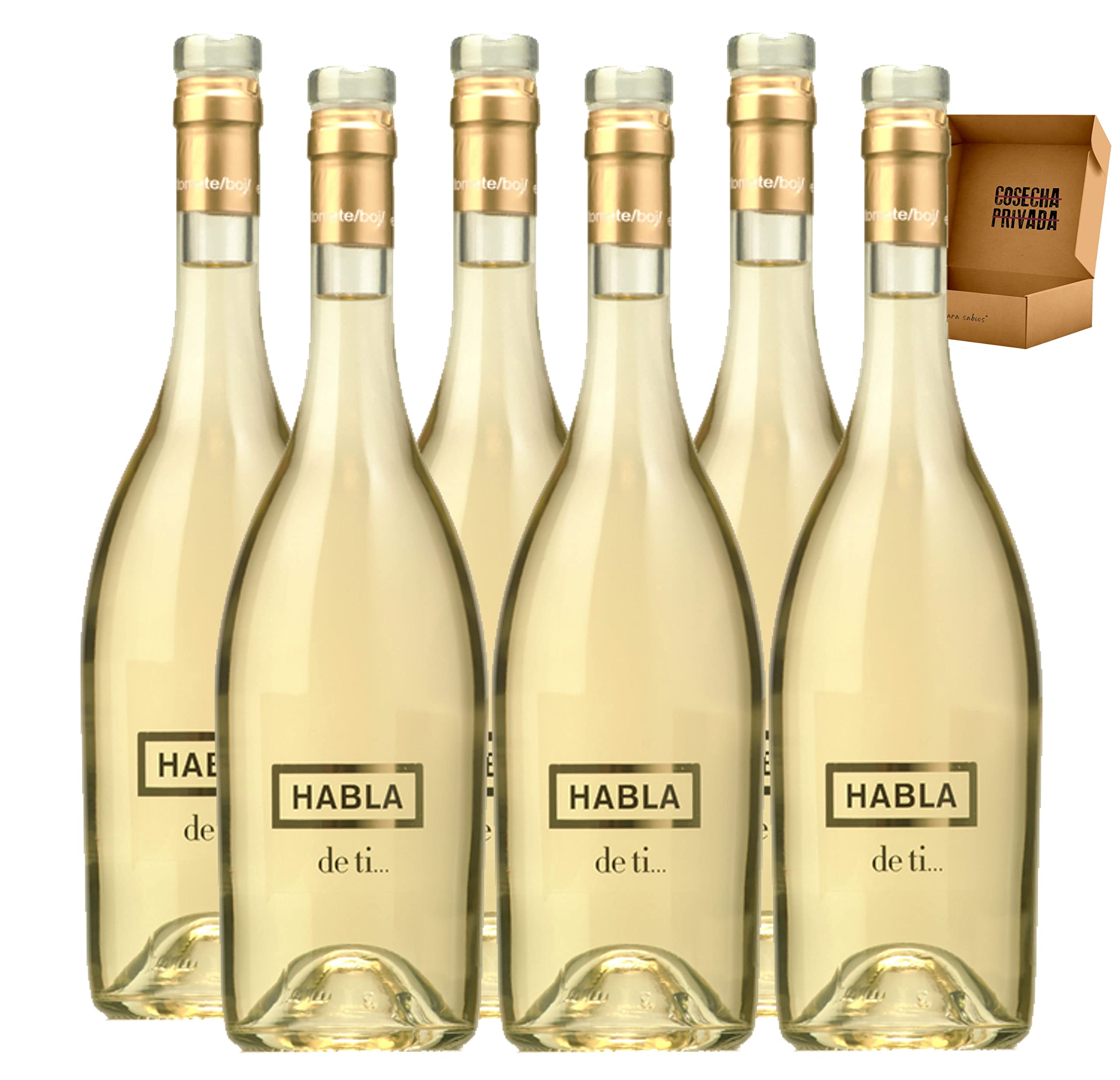 Bodegas Habla - Envío 24h - Mejor Vino de España - Cosecha Privada (6 x Botella 75 cl, Habla de Ti)