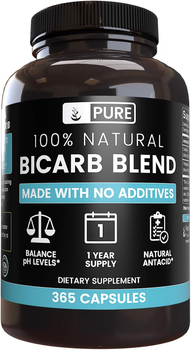 Natural Bicarb Blend 1 Year Supply 365 N Capsules Fillers No Soldering