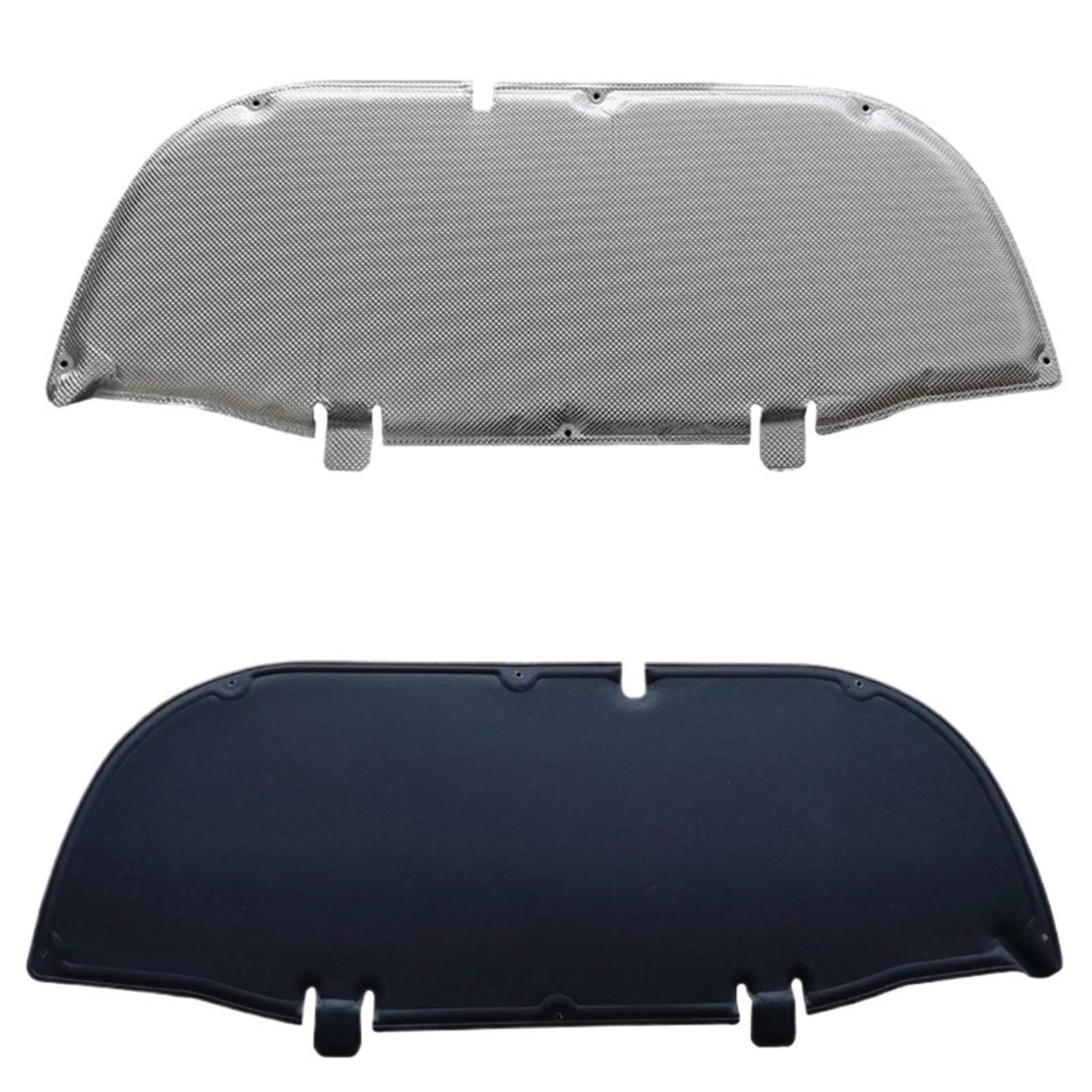 Car Front Hood Sound Heat Insulation Pad Soundproof Cotton Deadening for Toyota for Corolla for Cross XG10 2022-2024(Black and Silver)