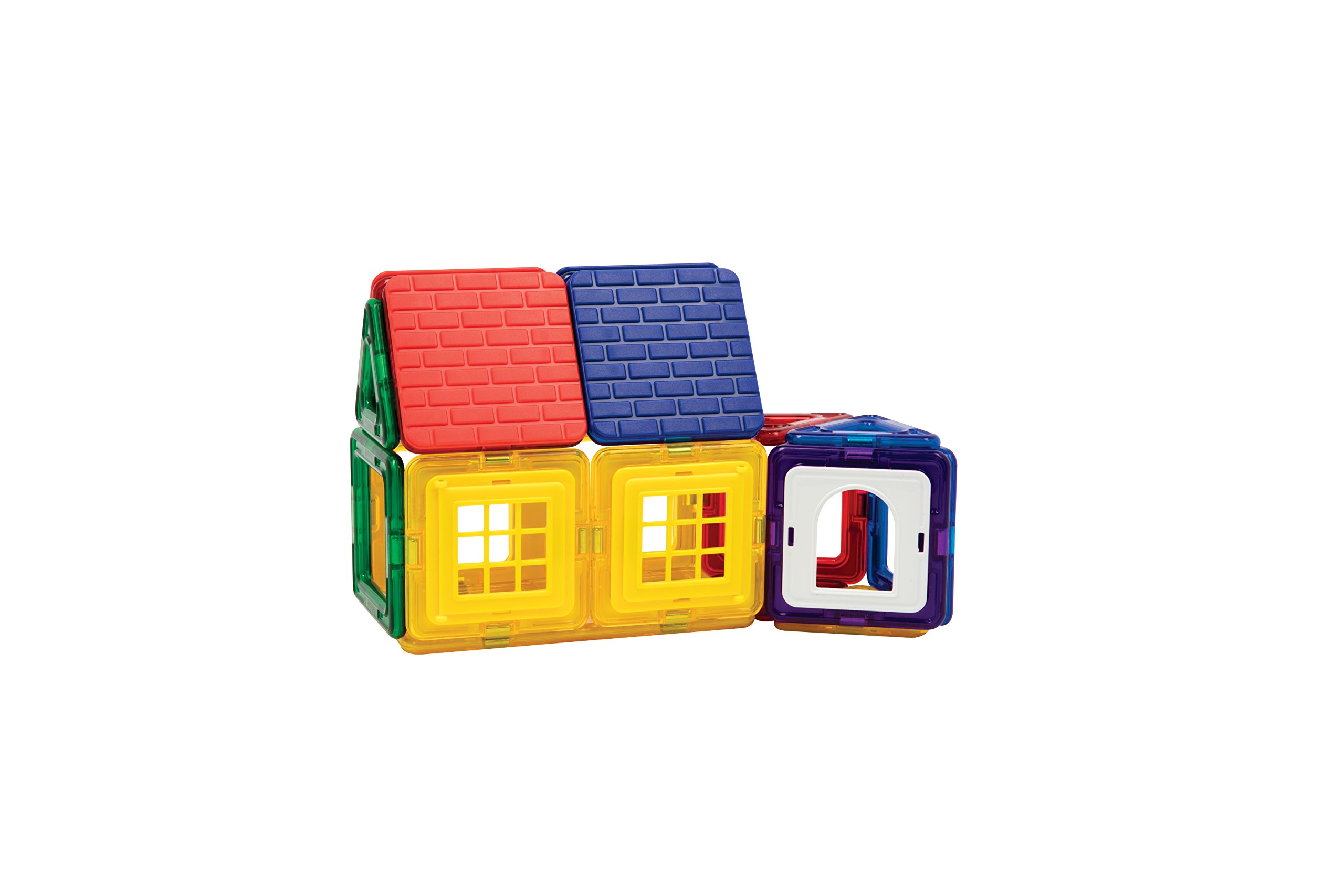 Magformers Wow House Magnetic Building Blocks Tiles Toy. Makes 20 Different Houses. Comes with Extra Puzzle Play Sheets And Building Cards Guides for Younger Children.