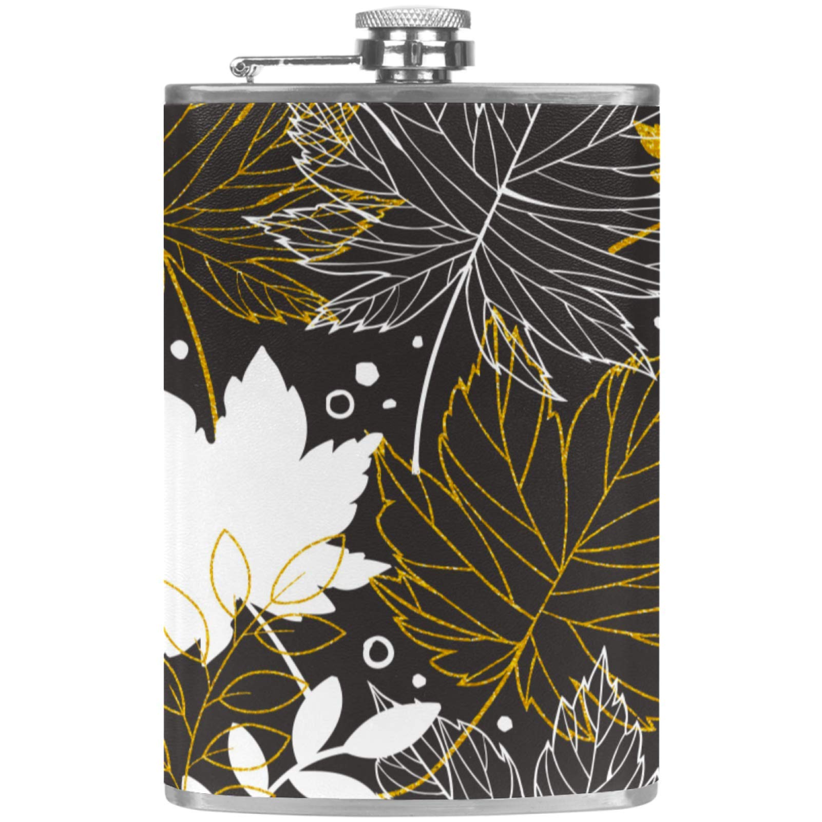 Flasque à whisky de poche cuir entonnoir camping barbecue pêche bar vin