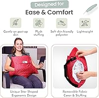 Vista 6 de MOYOAMA Juego de 2 almohadas para histerectomía - Incluye 1 paquete de gel para alivio relajante - Artículos imprescindibles para la recuperación