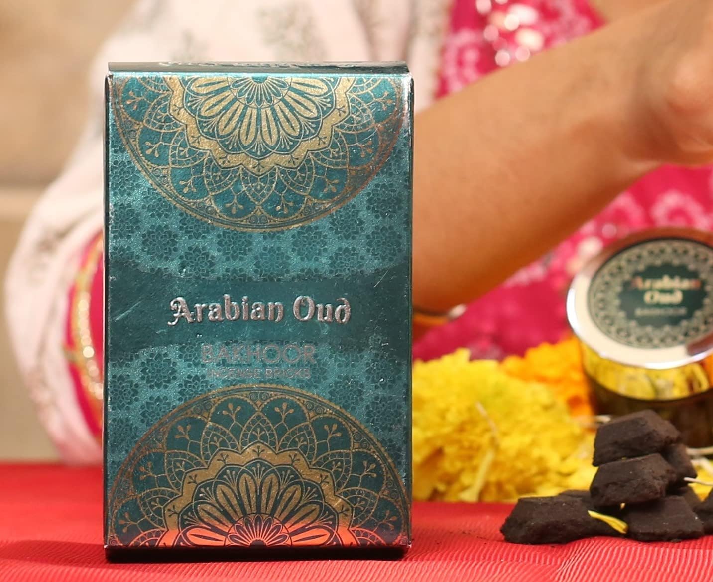 Bakhoor 40 Grams Incense Bricks Dakhoon (Arabian Oud, 1 Pack)